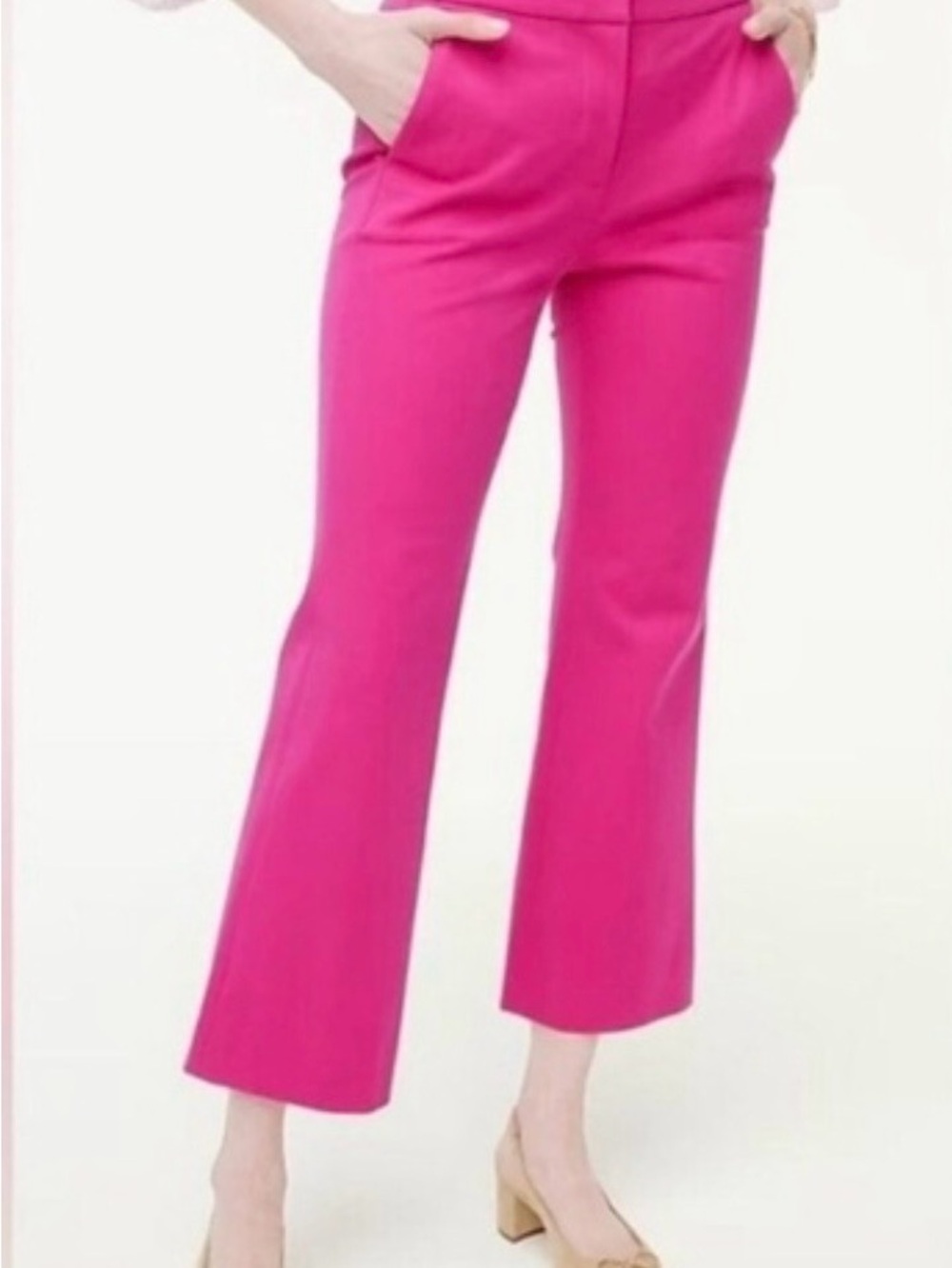NWT J Crew Kelsey Pant, Fuchsia Pink, Size 0P